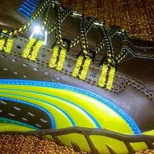 Puma Cell Trail Racer Sneakers Women's Olive Lime Turquoise Running Shoes